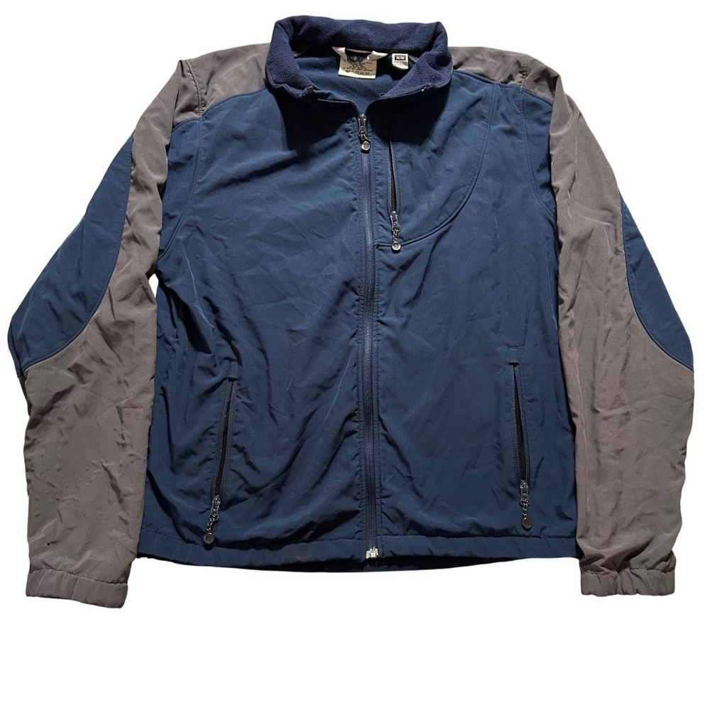 Black Diamond Softshell Jacket Mens M Navy Blue Fleece Lined Full Zip Technical